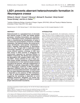 Neurospora Crassa William K