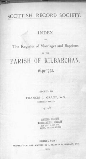 Parish of Kilbarchan
