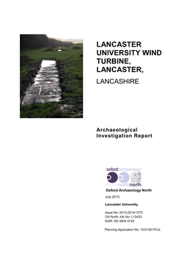 Lancaster University Wind Turbine, Lancaster, Lancashire