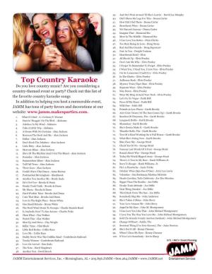 Karaoke Country Top.Indd