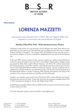 Lorenza Mazzetti
