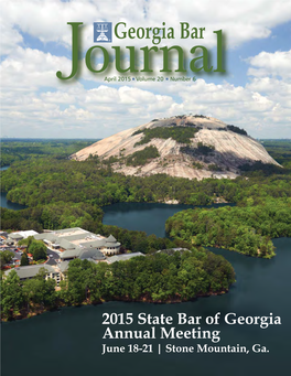2015 State Bar of Georgia Annual Meeting June 18-21 | Stone Mountain, Ga