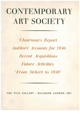 Contemporary Art Society Report 1946
