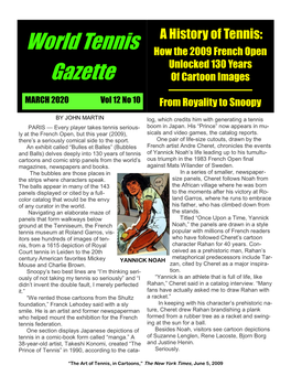 View and Download World Tennis Gazette Vol. 12 No. 10