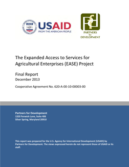 The Expanded Access to Services for Agricultural Enterprises (EASE) Project