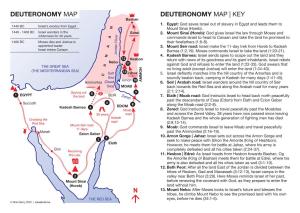 DEUTERONOMY MAP DEUTERONOMY MAP | KEY Bashan
