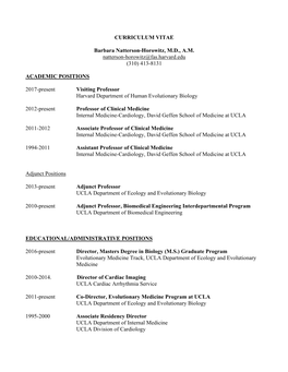 CV Natterson-Horowitz 22Feb2020.Pdf