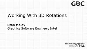 Working with 3D Rotations