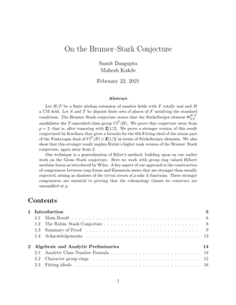 On the Brumer–Stark Conjecture