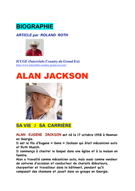 Biographie Alan Jackson
