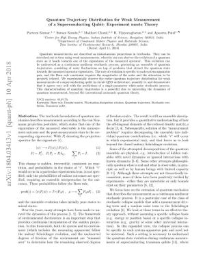 Quantum Trajectory Distribution for Weak Measurement of A