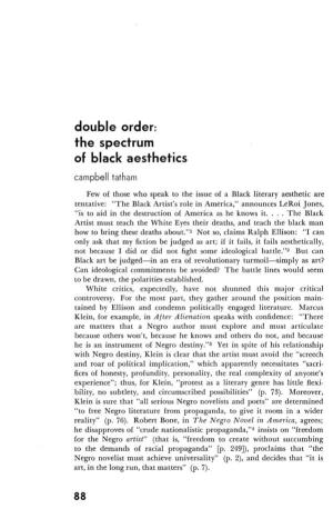 The Spectrum of Black Aesthetics 88