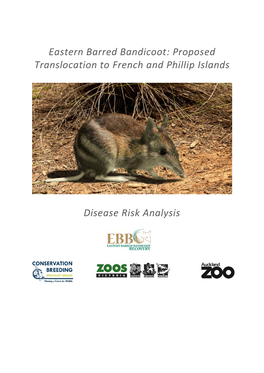 Proposed Translocation to French and Phillip Islands Disease Risk Analysis