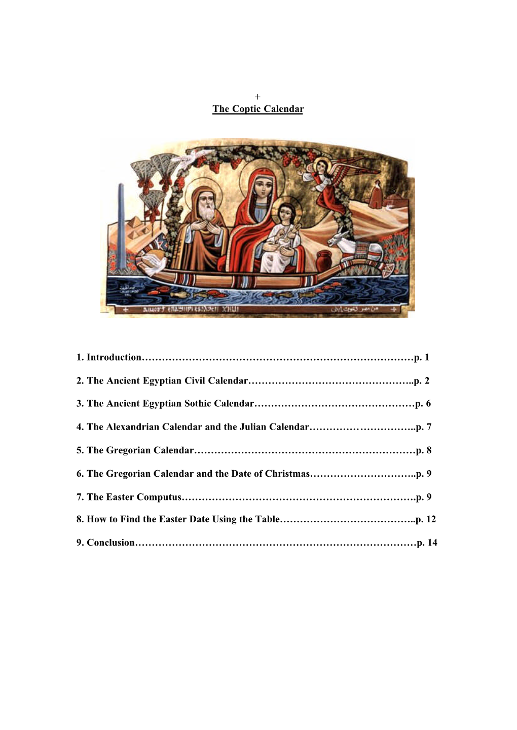 The Coptic Calendar