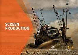 SCREEN PRODUCTION Cover Mad Max: Fury Road Image Courtesy of Kennedy Miller Mitchell