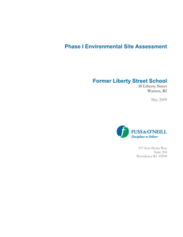 Phase I Environmental Site Assessment Former Liberty Street School East Bay Community Development Corporation