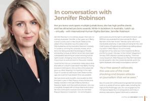 In Conversation with Jennifer Robinson