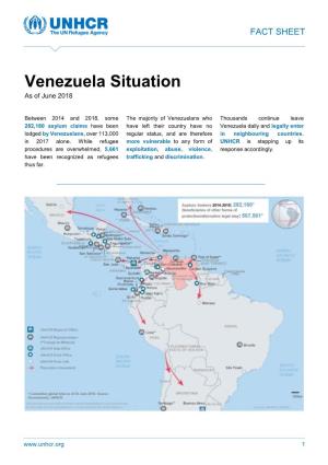 Venezuela Situation As of June 2018
