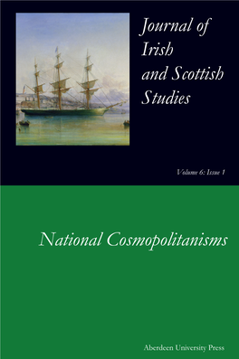 Journal of Irish and Scottish Studies National Cosmopolitanisms