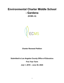 ECMS-Gardena Charter Petition