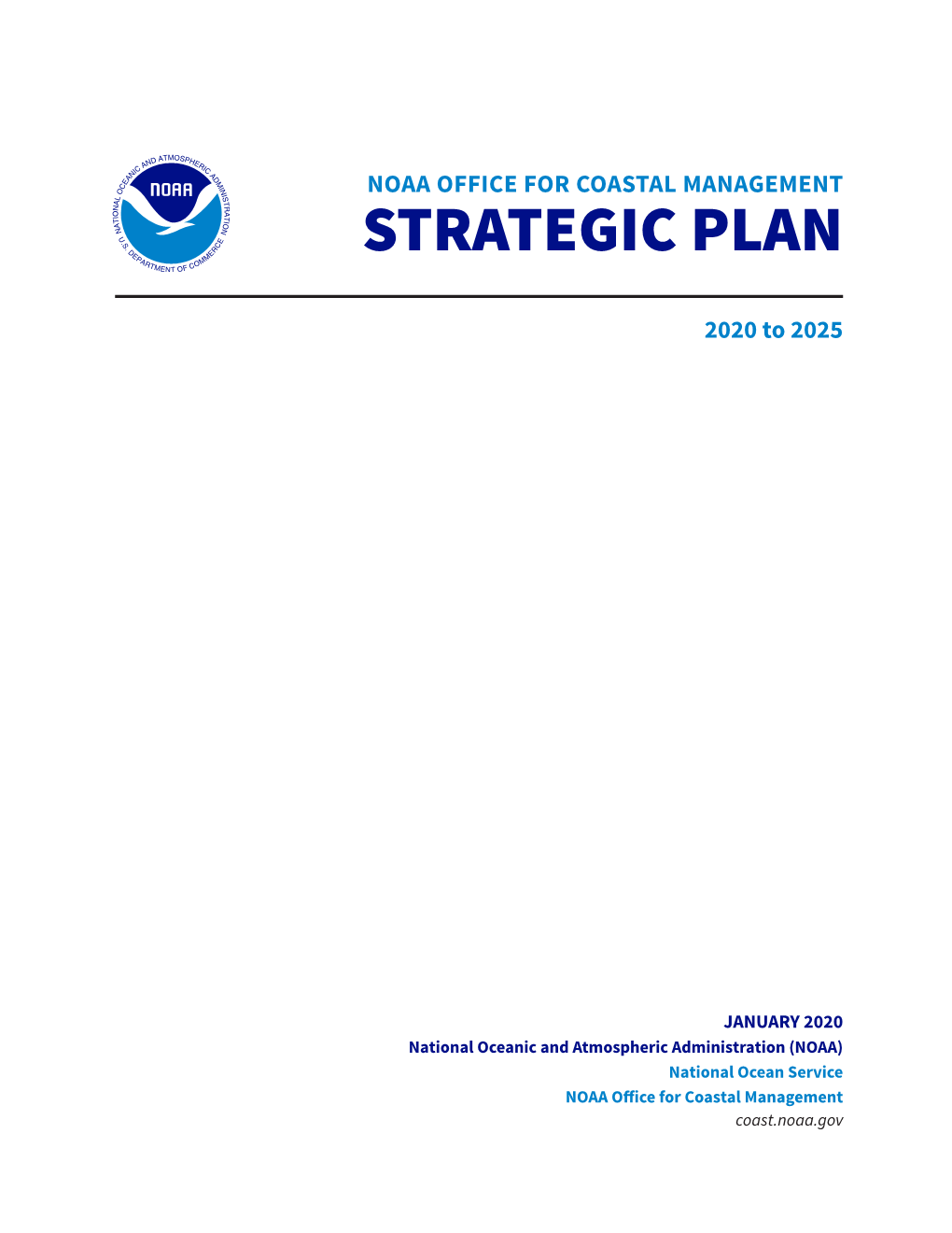 NOAA Office for Coastal Management Strategic Plan 2020 to 2025