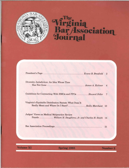 Virginia's Equitable Distribution Statute