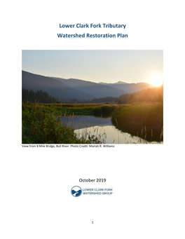 Lower Clark Fork Tributary Watershed Restoration Plan