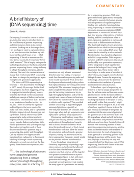 DNA Sequencing) Time Binding Sites and Other Functional Sites Using Sequencing As a Means of Evaluating Chromatin Immunoprecipitation (Chip) Elaine R