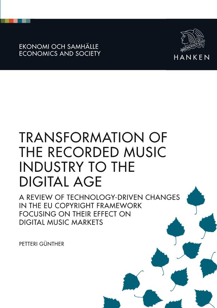Transformation of the Recorded Music Industry to the Digital Age 307 ------703 703