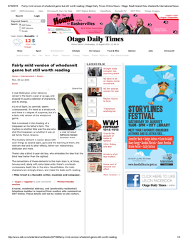 Otago Daily Times Online News : Otago, South Island, New Zealand & International News