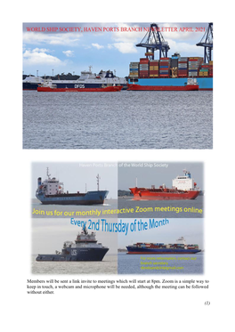 WSS Haven Ports Newsletter April