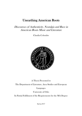 Unearthing American Roots
