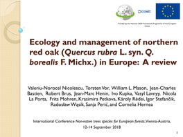 (Quercus Rubra L. Syn. Q. Borealis F. Michx.) in Europe: a Review