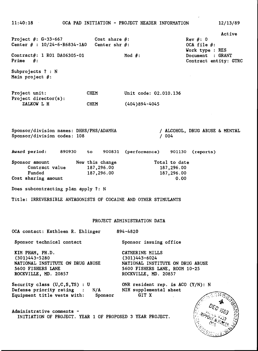 G-33-667 Cost Share