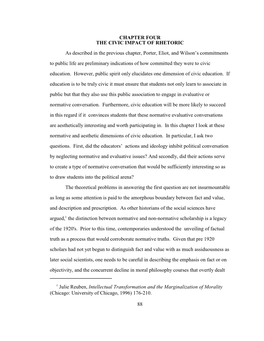 Julie Reuben, Intellectual Transformation and the Marginalization of Morality (Chicago: University of Chicago, 1996) 176-210