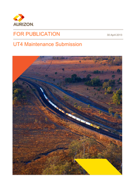 FOR PUBLICATION UT4 Maintenance Submission