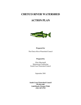 Chetco River Watershed Action Plan ABSTRACT