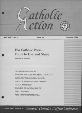 The Catholic Press Yours to Use and Share