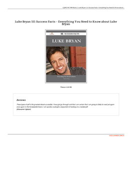 Get Doc \ Luke Bryan 111 Success Facts