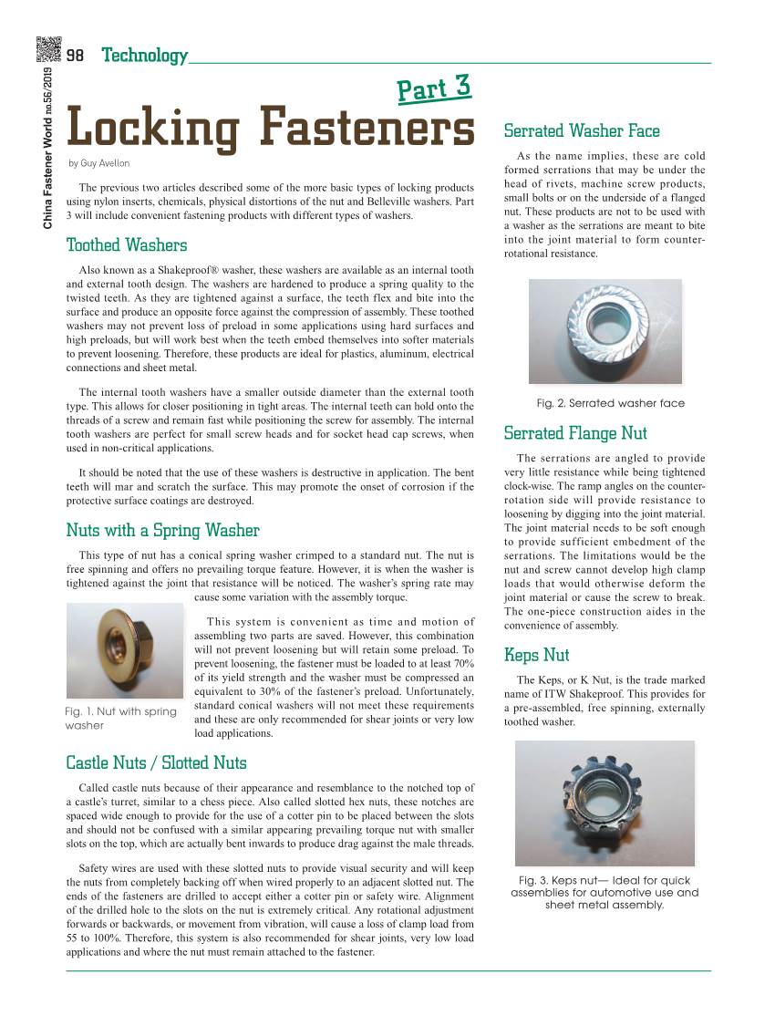 Locking Fasteners