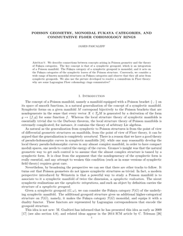 Poisson Geometry, Monoidal Fukaya Categories, and Commutative Floer Cohomology Rings