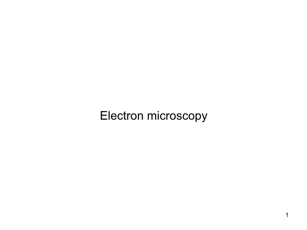 Electron Microscopy