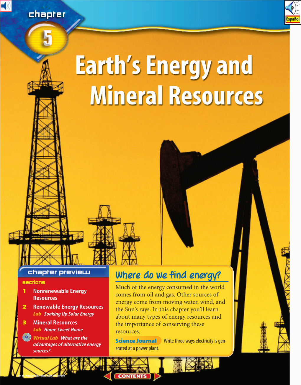 Earth's Energy and Mineral Resources