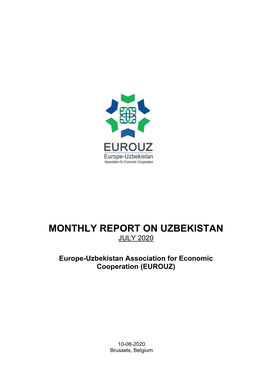Monthly Report on Uzbekistan July 2020