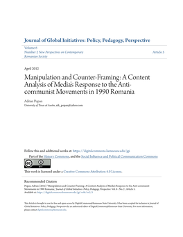 Manipulation and Counter-Framing: a Content Analysis of Media's