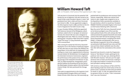 William Howard Taft 27Th U.S