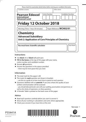 Paper 2 Edexcel Chemistry A-Level