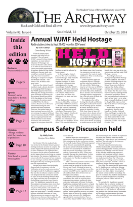 Annual WJMF Held Hostage