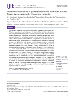 Preliminary Identification of Gut Microbes Between