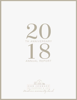 Stonebriar Community Church 2018 Annual Report